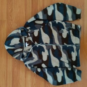 Sherpa Hoodie Zip Jacket